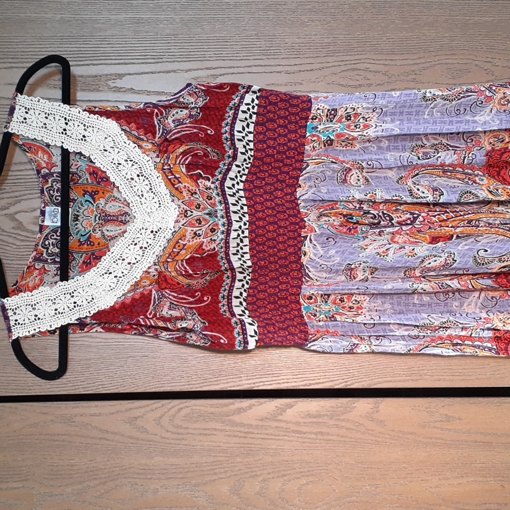 Bila womens vintage stunning maxi dress India made bogo design size large